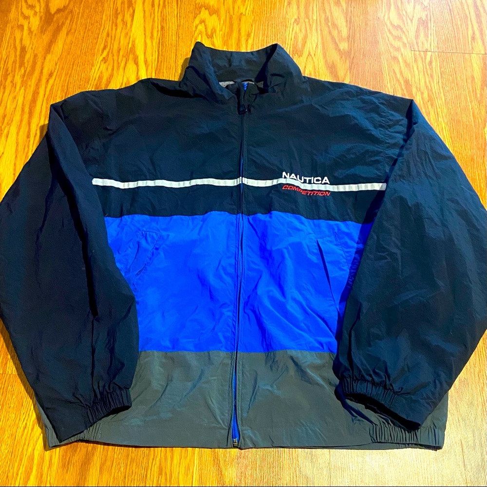 Vintage 90s Nautica Competition windbreaker jacket
